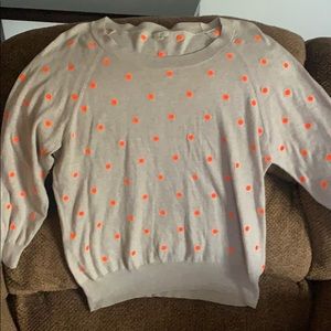 J Crew polka dot sweater